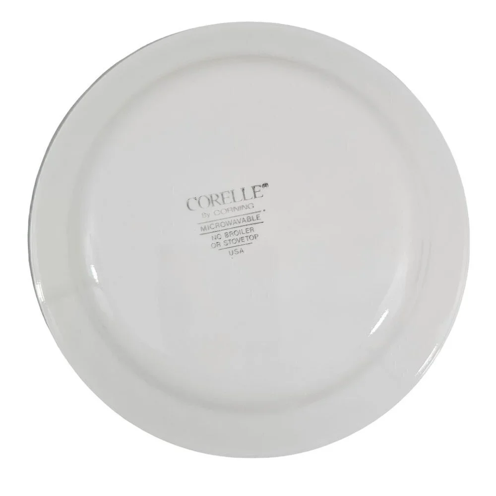 Corelle Corning USA Orchard Rose Floral Center Salad Luncheon Plates - Set of 3
